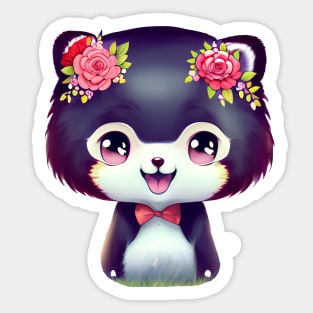 Cute kawaii panda bear Sticker